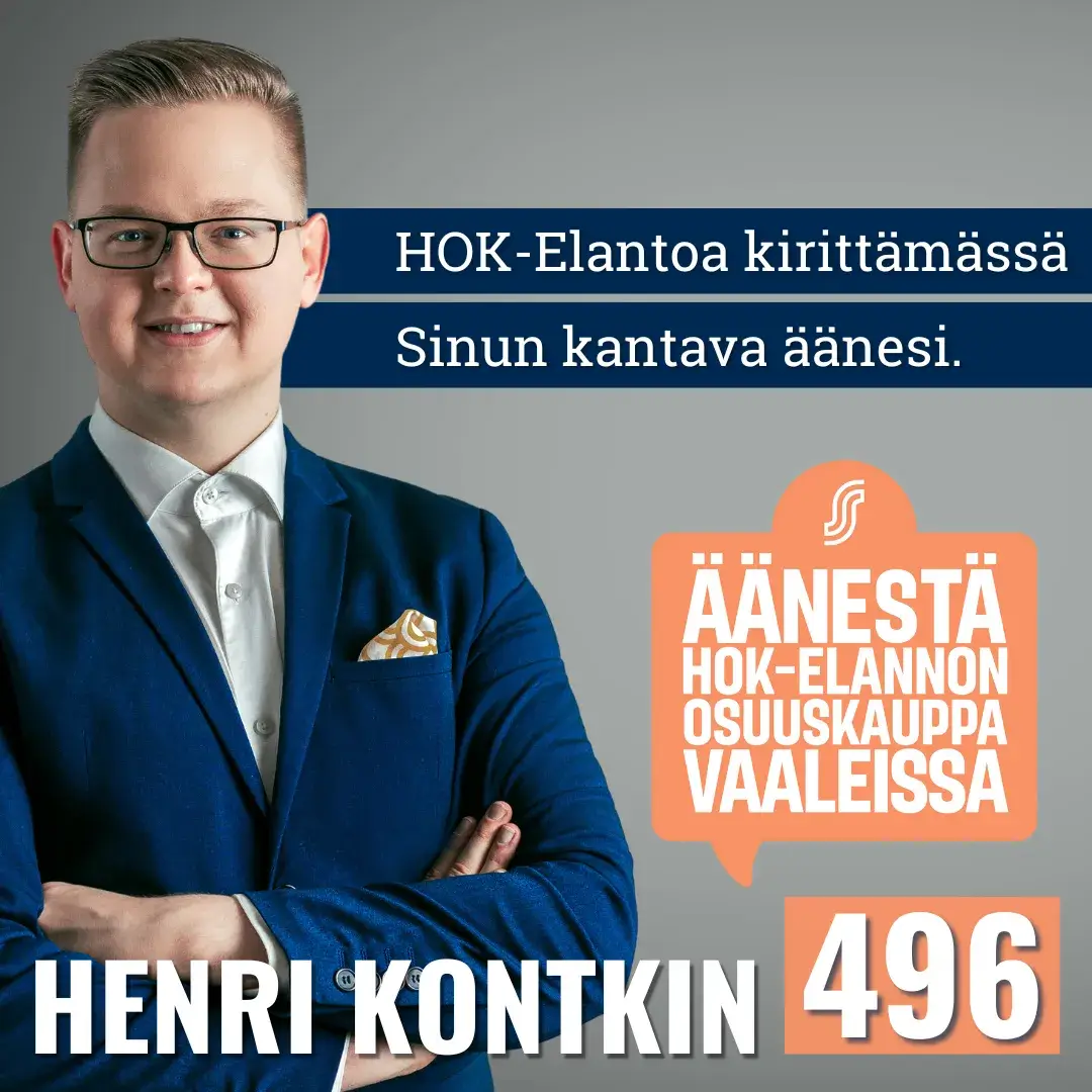 HOK-Elantoa kirittämässä Henri Kontkin